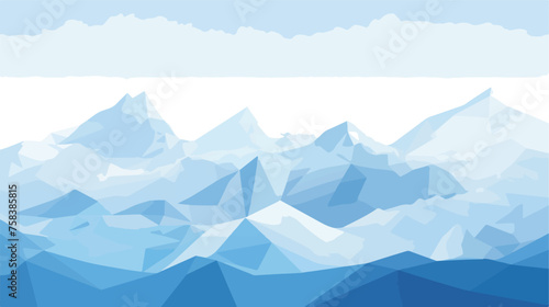 A geometric pattern of mountains and valleys with s