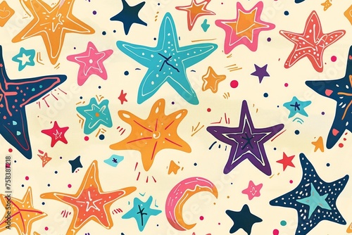 star clipart, pattern seamless repeat tile