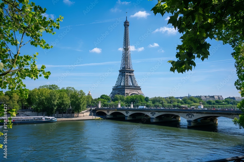 Obraz premium eiffel tower city