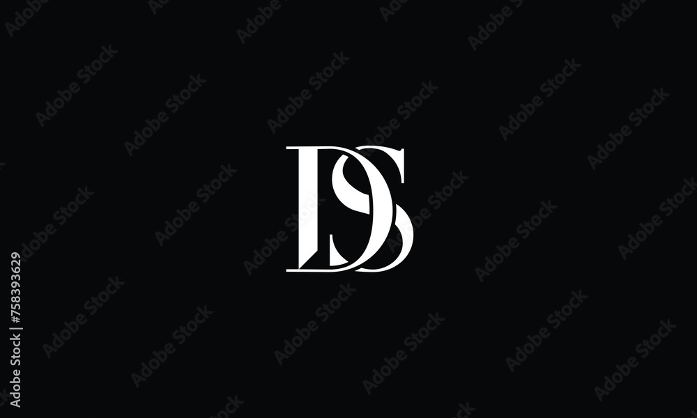 DS, SD, D, S, Abstract letters Logo monogram DS, SD, D, S, Abstract letters Logo monogram
