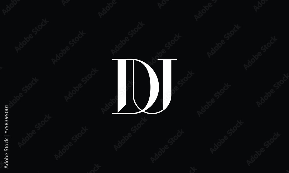 DU, UD, D, U, Abstract Letters Logo monogram DU, UD, D, U, Abstract Letters Logo monogram
