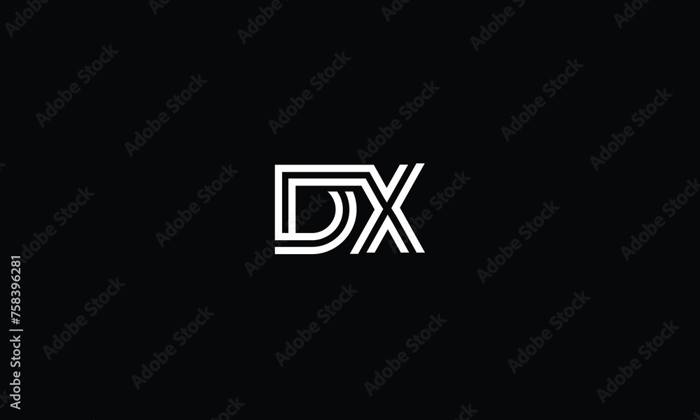 DX, XD, D, X, Abstract  Letters Logo monogram
