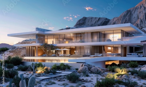 A modern style villa in the...
