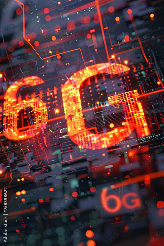 Obraz premium 6G mobile network