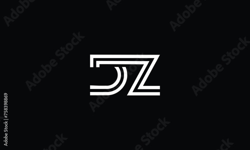 DZ, ZD, D, Z, Abstract Letters Logo Monogram