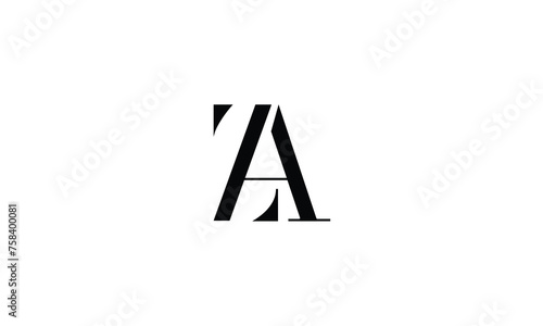 Free Download ZA, AZ, Z, A, Abstract Letters Logo monogram - GFXLoad