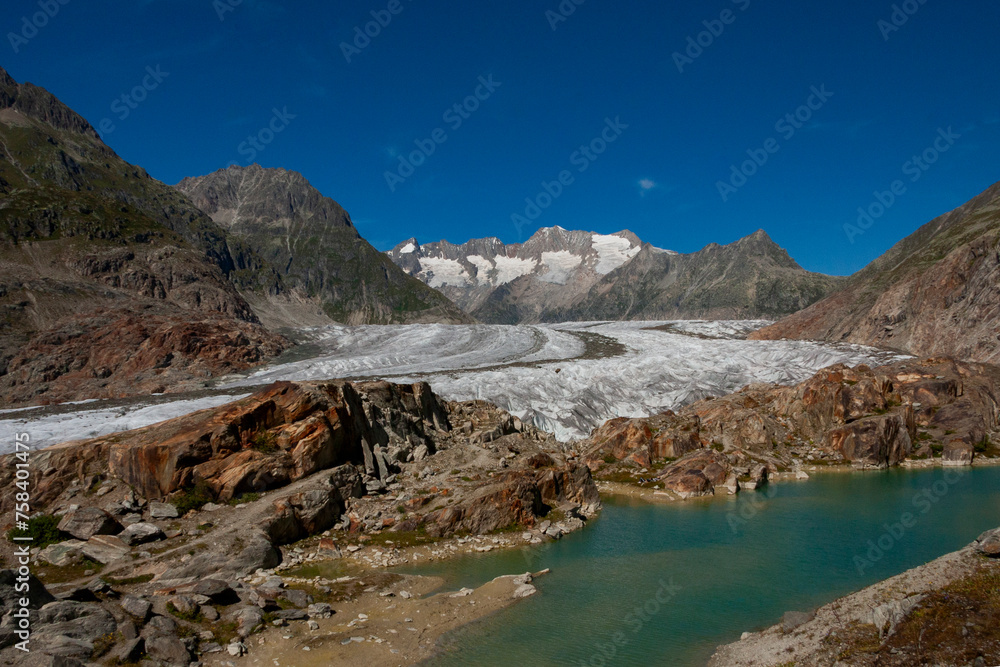 Jungfrau-Aletsch protected area, Bernese Alps, Switzerland