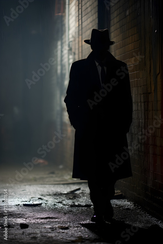 The Sinister Silhouette: A Mysterious Figure Lurking in Urban Decay © Manuel
