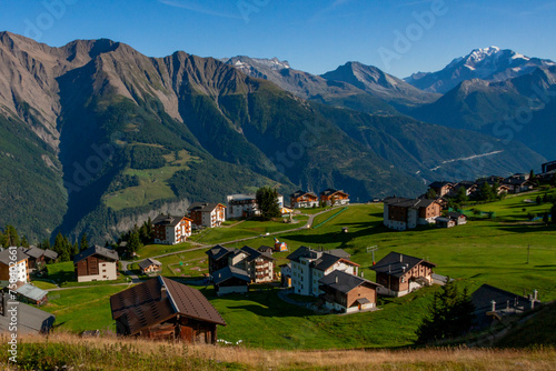 Village in the Bernese Alps  Switzerland
