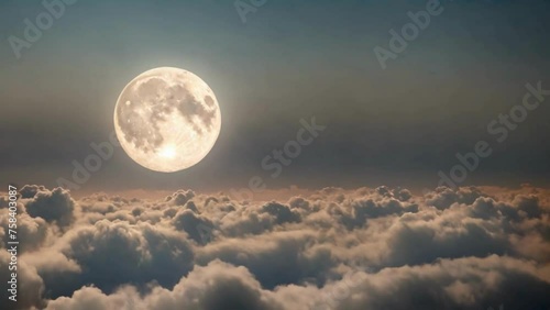 moon and clouds photo