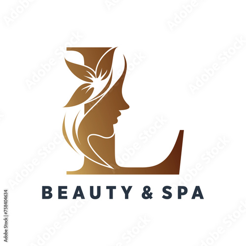 Vector letter l logo design for beauty with creative style