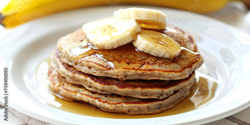 Hotcakes made with oats and banana, gluten-free option