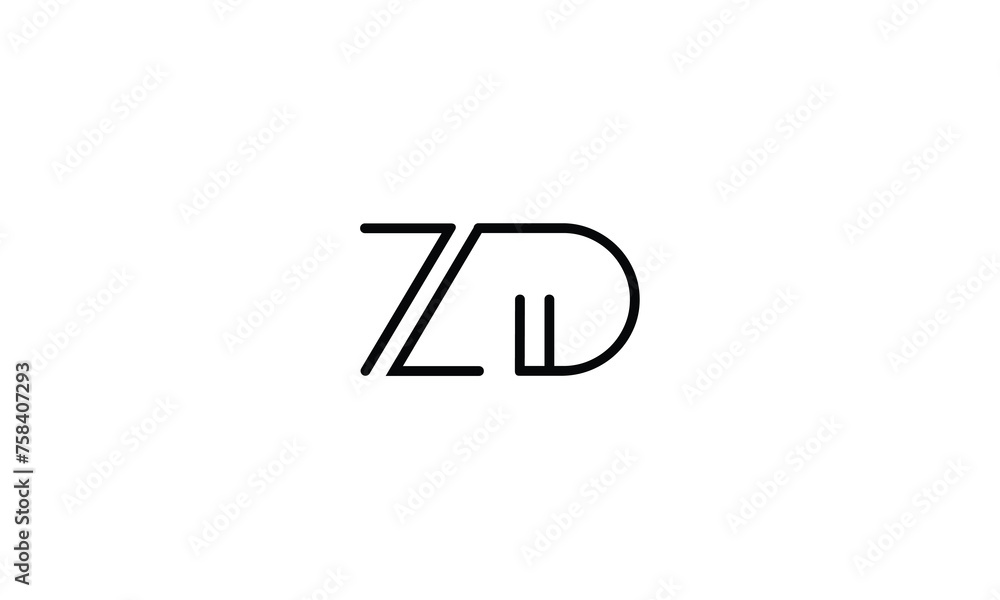 Alphabets ZD, DZ, Initials Letters Logo Monogram Alphabets ZD, DZ, Initials Letters Logo Monogram