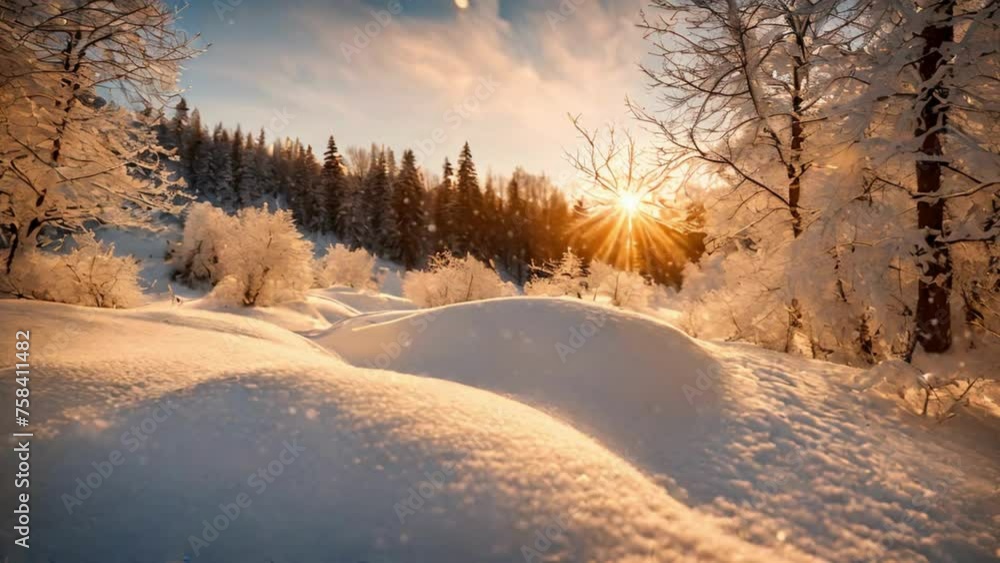 sunset in the snow sunset in the snow