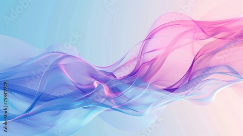 Abstract colorful hologram fluid texture shape background. AI generated image