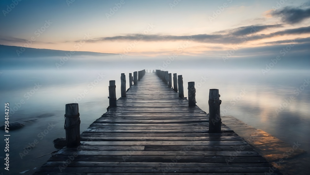 Fototapeta premium pier in the sunset