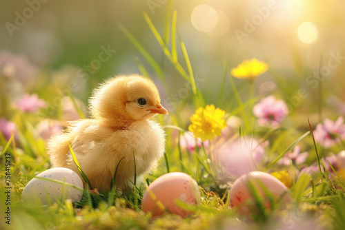 Easter Baby Chick and Easte...
