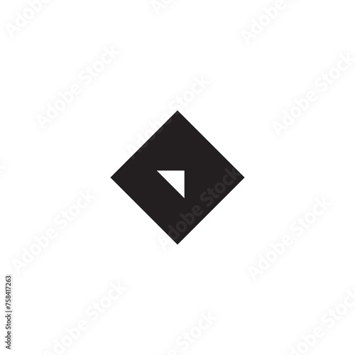 Free Download Logo Design Squire, Play, Triangle, Black, Gaming, Entertainment, Fun, Geometric, Bold, Modern, Symbol, Icon, Branding. - GFXLoad