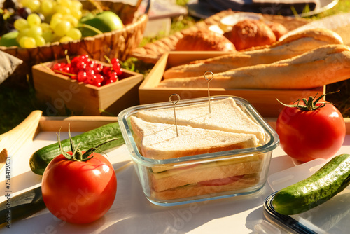 Set for romantic picnic wit...