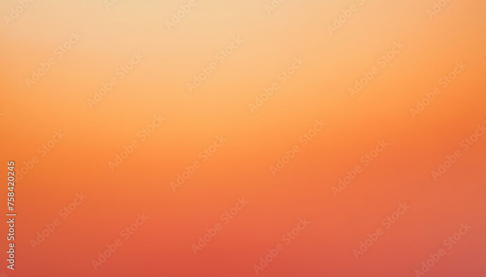 Apricot Crush color gradient, clean background. pastel colors, empty Peach Fuzz texture, noise texture, abstract backdrop blur