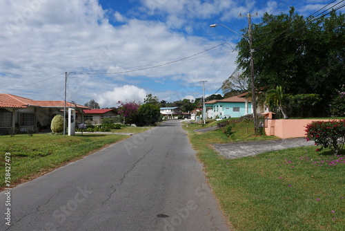 Straße in Bouquete in Panama photo