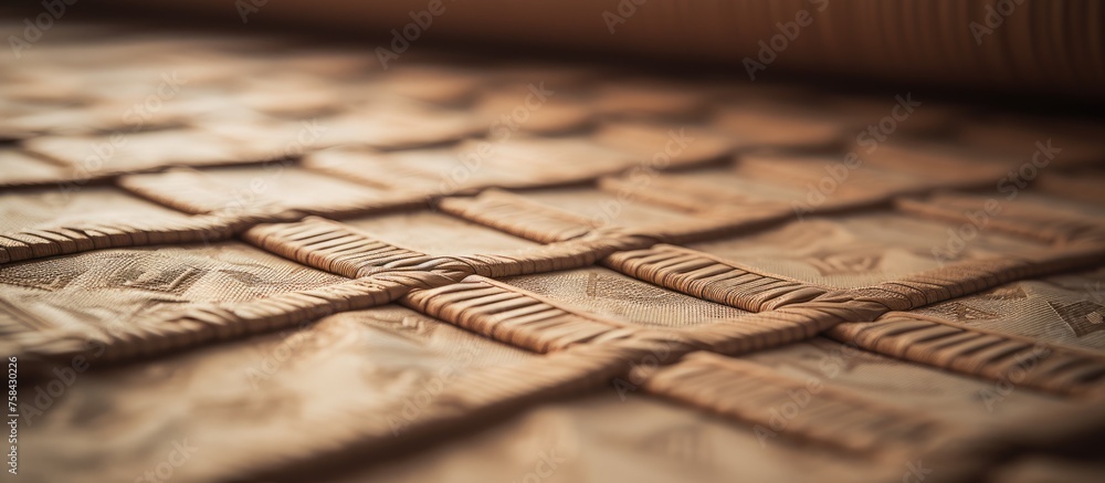 Close-up Image of Japanese Tatami Close-up Image of Japanese Tatami