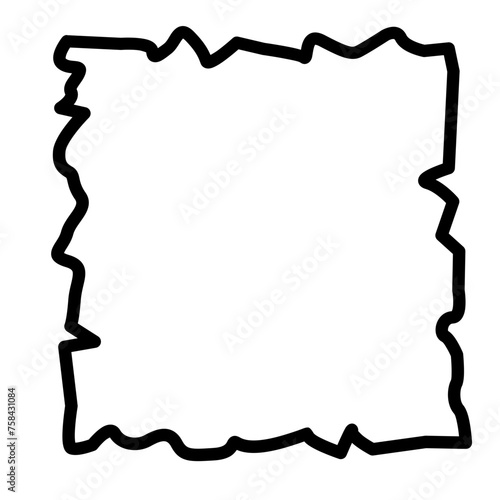 dull old paper border