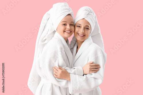 Young woman with her mother...