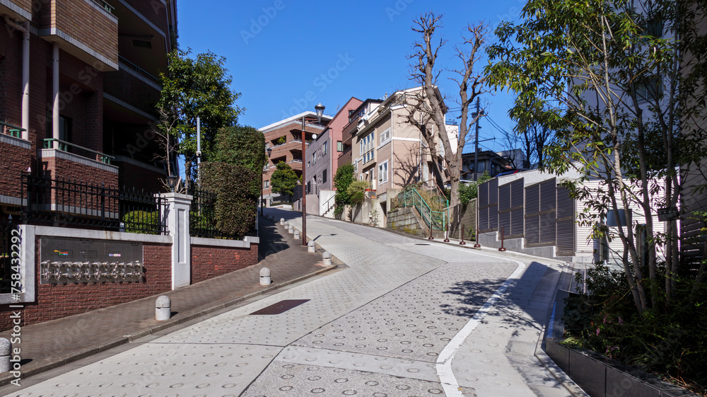 Fototapeta premium 日当たりの良い坂道
