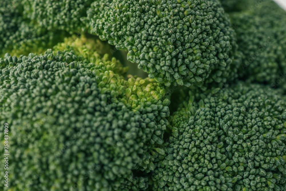Macro background of broccoli, copy space Macro background of broccoli, copy space