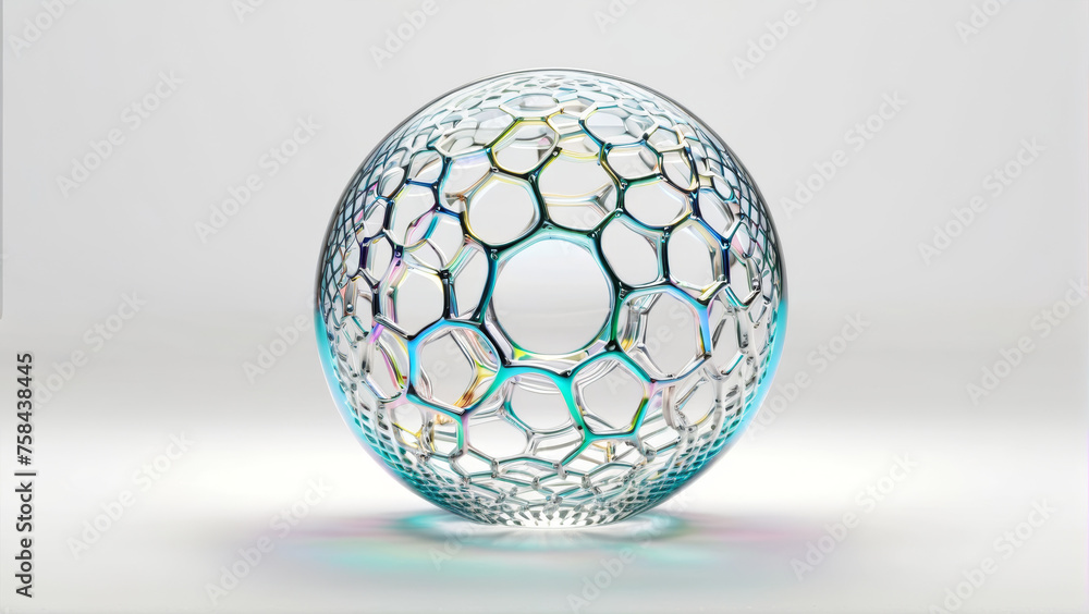 Glass Ball on Table Glass Ball on Table