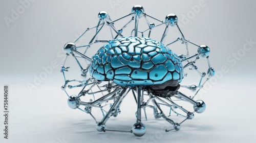 Wallpaper Mural Model of a Human Brain Displayed Torontodigital.ca