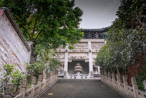 Traditional Chinese architecture built old entrance gates photo