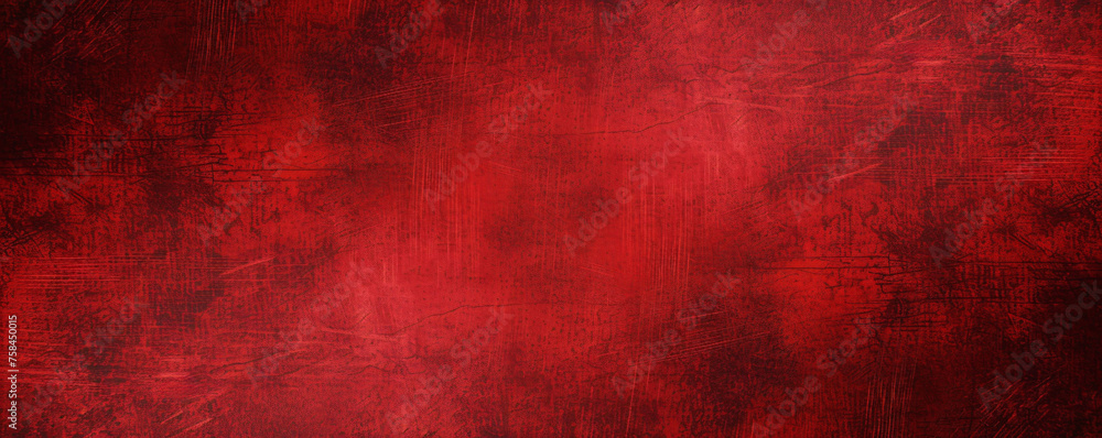 Fototapeta premium Red background with vintage grunge texture