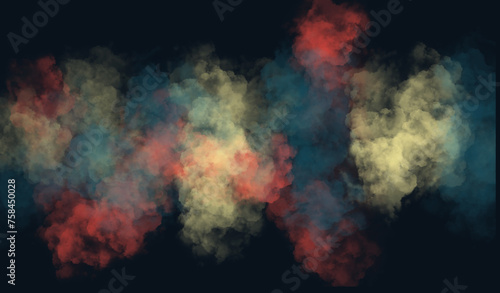 colorful smoke abstract background