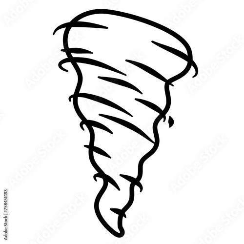 hurricane tornado doodle