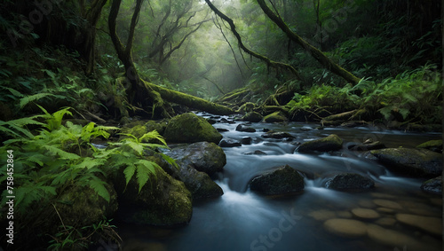 Earth Day Landscape  Forest with Trees