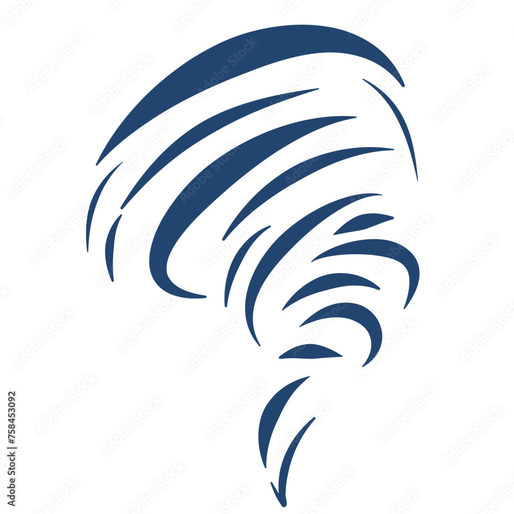 Obraz premium hurricane scary tornado vector