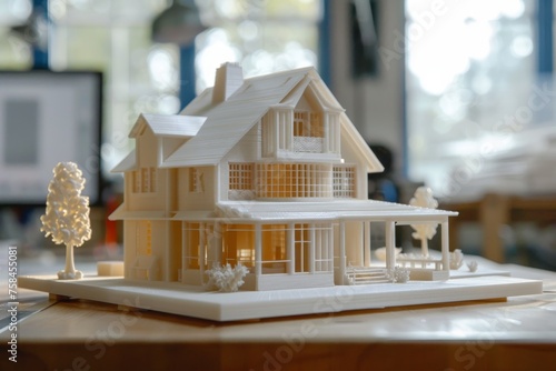 3D-printed house model