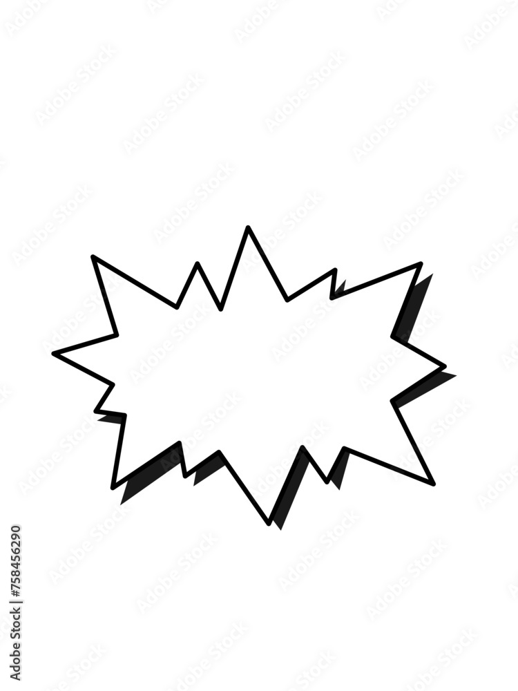 Pop Style Dialog Box Explosion Element Illustration, Pop Style Dialog Box Explosion Element Illustration,