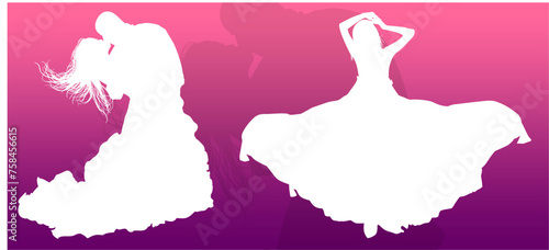 silueta, princesas, xv, boda, vestido de novia, vector, moda, ilustracion, quinceañera, iconos, bride, novia, novios, matrimonio, modelo
