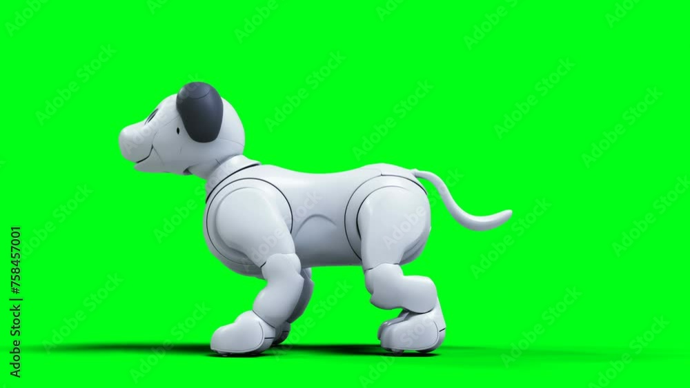 small funny robotic smart dog, pet. Green screen isolate. small funny robotic smart dog, pet. Green screen isolate.