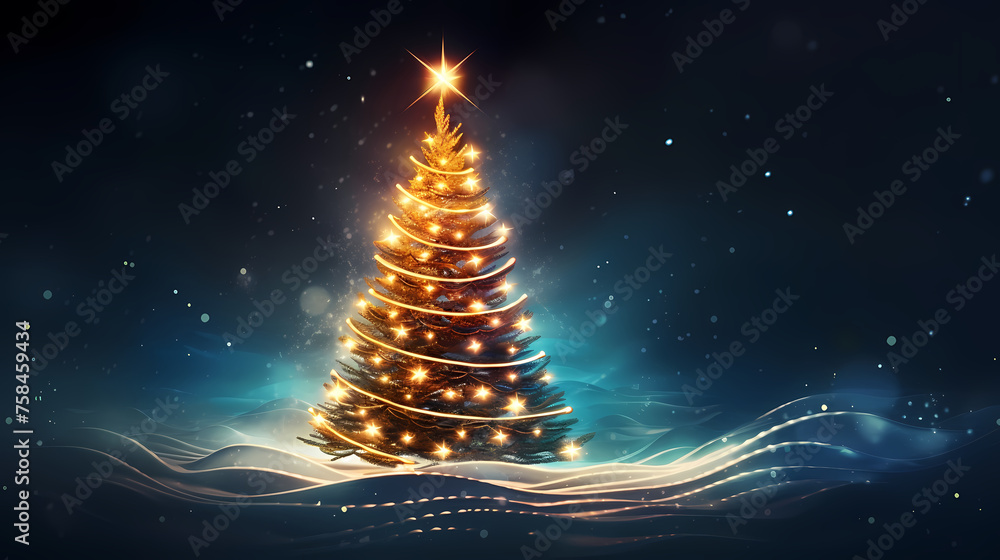 A beautifully decorated Christmas tree A beautifully decorated Christmas tree