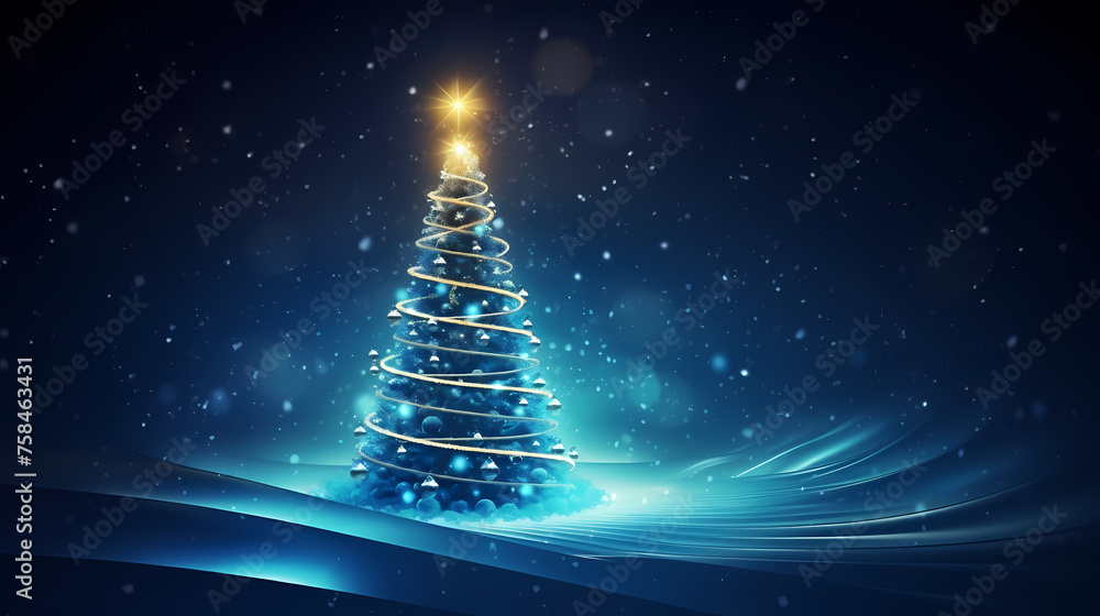 A beautifully decorated Christmas tree A beautifully decorated Christmas tree