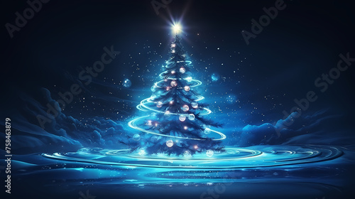 A beautifully decorated Christmas tree photo