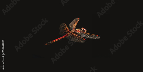 dragonfly on the grass