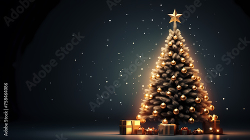 A beautifully decorated Christmas tree