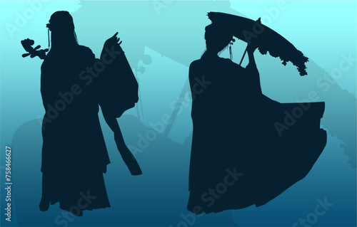 silueta, princesas, xv, boda, vestido de novia, vector, moda, ilustracion, quinceañera, iconos, bride, novia, novios, matrimonio, modelo, india, china, japon