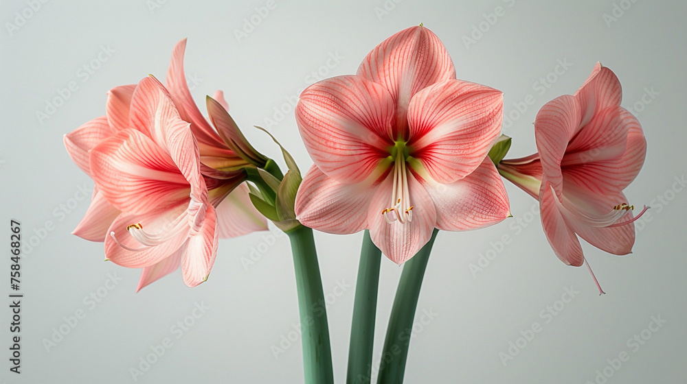 amaryllis flower white background amaryllis flower white background