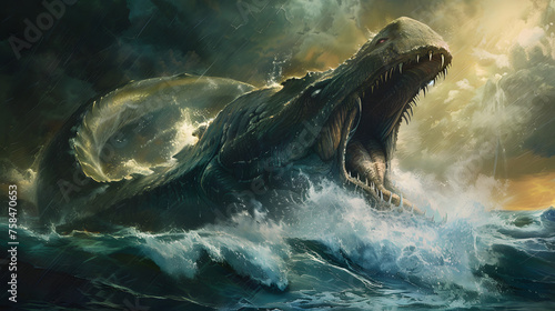 The leviathan as described in the Bible © Brian